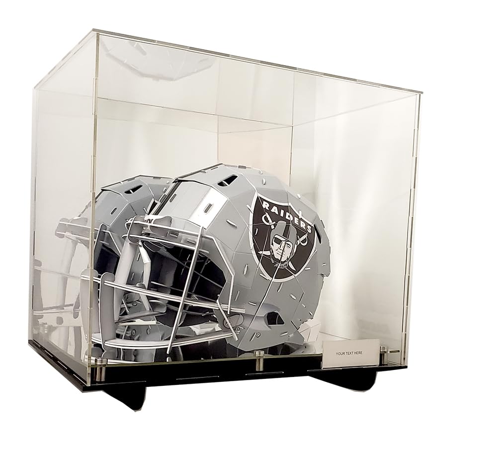 Football Helmet Acrylic Display Case with Wall Mount Box Mirror 2 Leve –  BH21 Enterprise