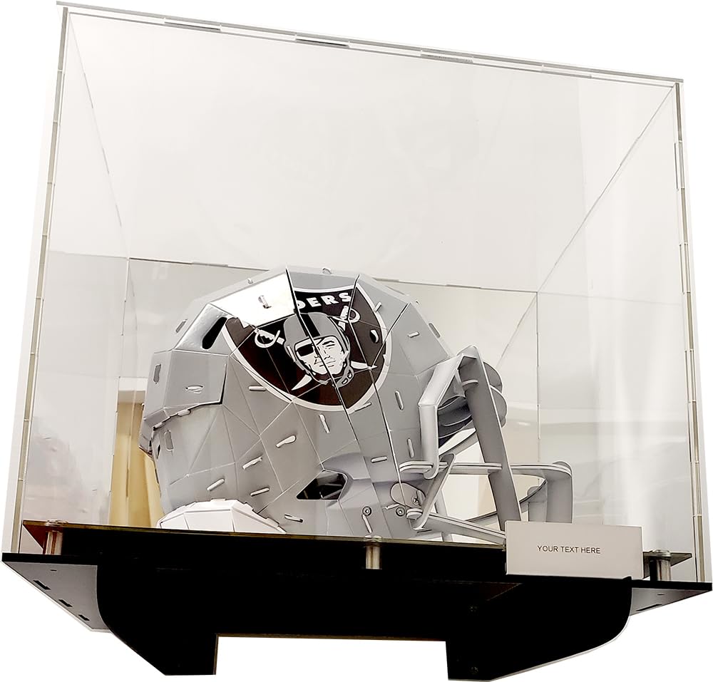 acrylic football helmet case Football Helmet Acrylic Display Case with Wall Mount Box Mirror 2 Leve –  BH21 Enterprise